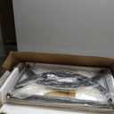 C Shaped End Table, Bed Side Table, 3-Tier Side Table with Metal Frame, Wood End Table with Storage for Living Room, Couch, Sofa, Bedroom, Easy Assembly, 23.6" D*11.8" W*23.6" H, Rustic Brown