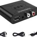 Bluetooth 5.3 Audio Receiver, Wireless Audio Receiver RCA Adapter for Stereo, USB Flash Drive/NFC One Key Connect/Car Speakers/Wireless Headphones Receiving Mode for Bluetooth Devices