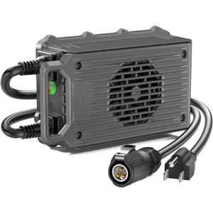 UL Listed 67.2V 10A Fast Charger Compatible with Surron Light Bee X Segway X260 Sur-Ron Electric Dirt Bike 2025, IP65 Waterproof Battery Power Adapter for 60V eBike with Cooling Fan, Same Original