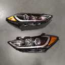 TODO Headlights Assembly Compatible with 2017 2018 Hyundai Elantra,w/o DRL Halogen Headlamps Replacement Driver and Passenger Side, HY2502206, HY2503206 (Not Fit Elantra GT Models)