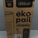 Diaper Dekor EKO Classic Diaper Pail Gift Set, White ONLY Eco-Friendly Diaper Pail Made with 70% Recycled Materials Comes with up to a Year's Supply Worth of Diaper Dekor Refills!