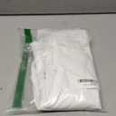 ISEEGZ Linen Shorts for Women 5"/ 7", Size 14 (White)