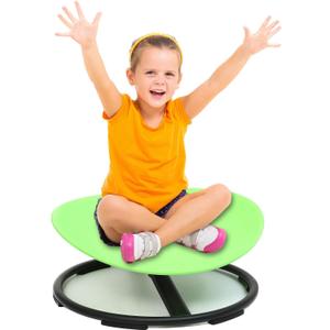 Luanka Kids Swivel Chair Sensory,Spinning Chair for Autistic Kids & ADHD Children,Toddler Coordination Sensory Products for Ages 3 Years and UP,Gifts for Kid with Autism(Green) (Gerrn)