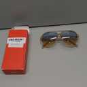 livho Trendy Polarized Aviator Sunglasses Women Men, Retro Sun Glasses for Women Men 2025, Oversized UV Protection Shades (Clear Brown/Green Gradient Brown)