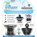 TubShroom Tub Drain Hair Catcher Combo Pack with Silicone Stopper, Black Chrome – Protector and for Bathroom Drains, fits any standard bathtub drain measuring 1.4” to 1.8” wide, Pack of 6