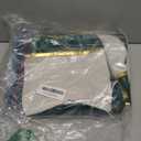 WACOMECO Velvet Throw Pillow Covers - Pack of 4 Soft Decorative Cushion Covers Cases with Gold Leather for Sofa Bedroom Livingroom Car, 18 x 18 in, Dark Green and White