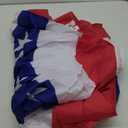 Coneatness 4th of July Decorations Huge Bunting Flags 3 x 6 Ft with Grommets, Large American Pleated Fan Banner, Fourth of July Flag USA Patriotic Red White and Blue Decor for Memorial Day Veterans (3x6 Ft-3 Pcs)
