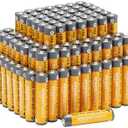 Amazon Basics AAA Alkaline High-Performance Batteries, 1.5 Volt, 10-Year Shelf Life, 100 Count (Pack of 1)