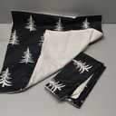 DFXSZ Christmas Pillow Covers 18x18 inch Set of 2 Christmas Tree Decorative Black Throw Pillow Covers Winter Famliy Decoration for Home Couch TH-30D18