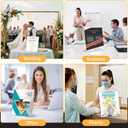 13 Pack Acrylic Sign Holder 8.5x11, L-Shape Clear Plastic Display Stands for Tabletop, Slanted Back Menu Flyer Paper Photo Picture Frame Display Stand for Restaurants Office Store Show Fair