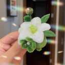 Hand Woven Flower, Hand-Knitted Wrist Flower, Crochet Flower Wristbands, Pipe Cleaners Craft,Hand Made Wristband Accessories, Artificial Flower Wrist Corsages for Brides Wedding, Prom