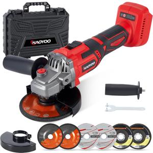 Cordless Angle Grinder 4-1/2 inch, Compatible with Makita 18V Battery, Power Electric Angle Grinder Tool with Handle, Brushless Motor for Cutting, Grinding, PolishingNo Battery