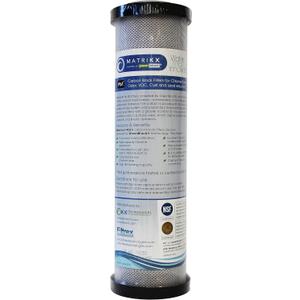 KX 06-250-10-GREEN | 10" Pb1 Carbon Block Filters for Chlorine Taste and Odor, VOC, Cyst and Lead Reduction | KX MatriKX Powered by GREENBLOCK | Replaces 06-250-125-975