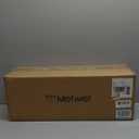 Bathroom Light Fixtures, Brushed Gold Vanity Lights with Flared White Fabric Shade, 3 Light Wall Sconce, Modern Sconces Wall Lighting for Hallway Bedroom, VL837-BG-3