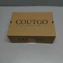 Coutgo Womens Stiletto High Heels Flower Dress Shoes Closed Pointed Toe Slip on Wedding Party Formal Pumps (Beige)
