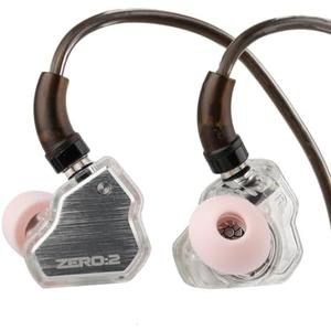 Linsoul 7Hz x Crinacle Zero:2 in Ear Monitor, Updated 10mm Dynamic Driver IEM, Wired Earbuds Earphones, Gaming Earbuds, OFC IEM Cable with Microphone for Musician (Silver)