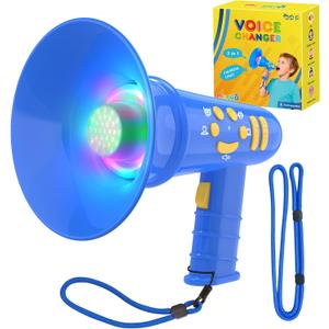 MEGUO Voice Changer for Kids,Mini Megaphone,Birthday Gift for Boys Girls Ages 3,4,5,6,7,8 - Boy Toys for 3-8+ Year Old - Noise Maker Prank Gift for Christmas,Easter,Halloween,Cool Gadgets (Blue)