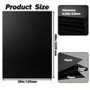XyaMov 6 Pack 36" x 48" Foam Board,0.23 Inch Thick Black Foam Poster Board, Large Acid-Free Foam Core Board, Polystyrene Rigid Foamboard for Backdrop, Display, Mounting, Sign Making