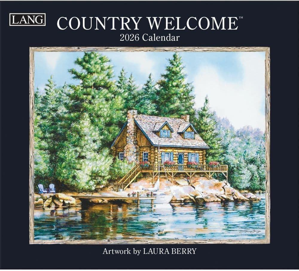 Lang, Country Welcome 2026 Wall Calendar by Laura Berry, 13.4'' X 12'', 12-Month Calendar with Stapled Binding