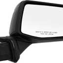 Right Passenger Side Mirror Replacement for Chevry Silverado 1500 for GMC Sierra 1500 2019-2024 7-Pins With temperature sensor Power Heated Glass Manual Folding, GM132158 84823219 84823220 84823216