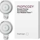 Momcozy Original Replacement Accessories for Upgraded Mobile Flow | Upgraded M9,Original Upgraded M9 Breastfeeding Parts,Double-Layed Diaphragm,2 Pack (White)
