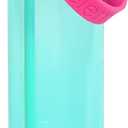Elemental Splash Water Bottle with Straw - BPA-Free Tritan Plastic Reusable Water Bottle with Strap - Ideal for Travel, Gym and Sports - Leak Proof when Spout is Closed - 26oz - Berry Breeze