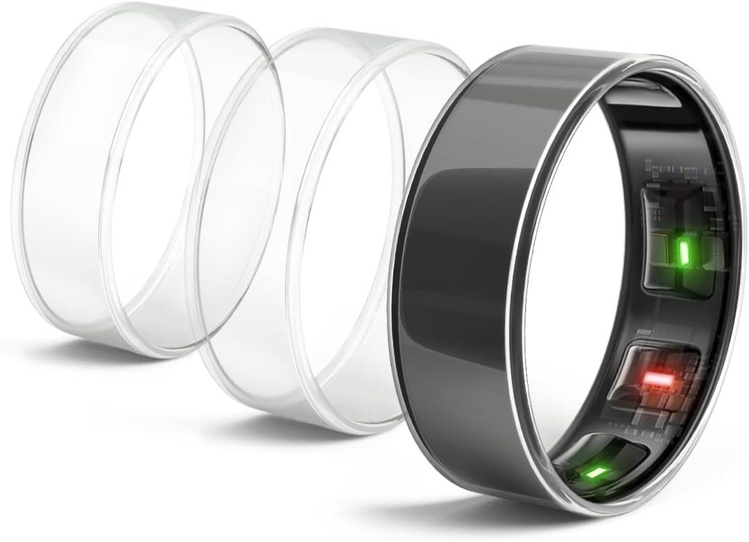 Transparent Ring Protector Compatible with Oura Ring Gen 4/3  Clear TPU Cover, Ultra-Thin, Anti-Scratch Guard (3 Pack, Size 6)