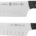 HENCKELS Solution Razor-Sharp 2-pc Knife Set, Santoku Knife 5 Inch, Santoku Knife 7 Inch, German Engineered Informed by 100+ Years of Mastery, Stainless Steel
