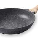 11 Inch Nonstick Skillet Frying Pan Egg Pan Omelet Pan, Nonstick Cookware Granite Coating, 100% PFOA free Cookware Pan, Healthy Nonstick Stone Frying Chef's Pan Skillet