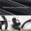 Aimato Car Steering Wheel Cover, Ultra-Thin Car Steering Wheel Cover,Comfortable & Breathable Microfiber,Universal Fit for Most Cars, Black