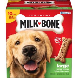 Milk-Bone Original Dog Treats Biscuits for Large Dogs, 10 Pounds (Packaging May Vary) (EXP 03/23/27)