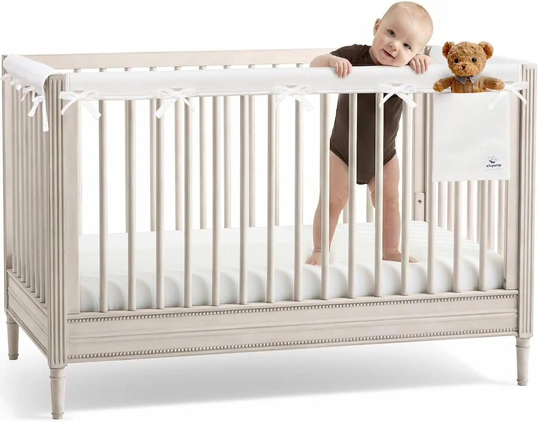 CHIPCHIP 3-Pack White Mesh Fabric, 1 Long Panel 51"x7" + 2 Short Panels 27.5"x7"