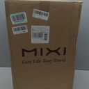 Mixi Carry On Luggage with Cup Phone Holder and Charger Hard Shell Suitcases with Spinner Wheels,20 Inch Sapphire Blue