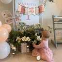 ZAIBIANHAO Fairy High Chair Banner - Mushroom Wildflower Highchair Banner,Yarn Tassel Fairy First Birthday Decoration,Cake Smash Flower Garland Party Supplies