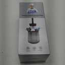 MR.SIGA Toilet Bowl Brush and Holder, Premium Quality, with Solid Handle and Durable Bristles for Bathroom Cleaning, Black, 1 Pack (One Size)