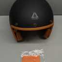 TRIANGLE 3/4 Motorcycle Helmet,Retro Open Face Adults Helmets with Visor,Half Face Moped Helmet for Men & Women,DOT Approved Helmets for Cruiser Scooter(M)