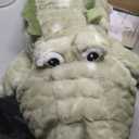 Crocodile Plush, Extra Large, Alligator Plush, Fluffy Body Pillow, Huge Animal Plush Toy (Green, 59.1 inches (150 cm)