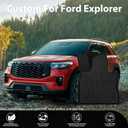 Floor Mats for 2020-2026 Ford Explorer 6 Passenger, Custom Fit All Weather TPE Floor Liners, Waterproof Non-Slip Heavy Duty Interior Protection