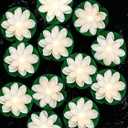 Hortsun 12 Pcs Floating Lotus Lights with Batteries Lily Pads Pool Flowers Floating Candles Decor Artificial Pond Plants Decorations for Pool Pond Outdoor Indoor (White,5.91 Inch)
