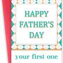 30 x First Fathers Day Card Gifts with Envelope Happy 1st Father's Day Cards Gift from Baby Boy Girl Fathers Day Greeting Card for First Time Dad to be New Dad Gifts for Men, Mix