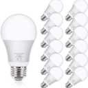 Yochoice LED Light Bulbs 100W Equivalent 1100 Lumens, A19 11W 5000K Daylight White Non-Dimmable, Super Bright No Flicker Standard E26 Edison Screw Bulbs for Home, Bedroom, Office Lamp, 12-Pack
