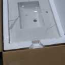 30 in.W x 22 in.D Quartz Calacatta River Vanity Top,with Undermount Middle Sink Vanity Top,with One Sidesplash & One Backsplash,Single Faucet Hole Spread Bathroom Vanity Sink Countertop