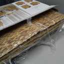 12x12in Storage Baskets Set of 4 Water Hyacinth Baskets,Foldable Handwoven Storage Cubes,Wicker Cube Baskets Laundry Organizer Totes for Home