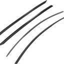 Rain Guards Compatible with Tesla Model Y Juniper 2025 2026 Standard Wheelbase Window Visors Wind Deflectors PC Glossy Black