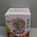 Toys for 1 2 3 Years Old Boys Girls, Musical Spin & Sing Alphabet Zoo with Lights & Sounds, Learning Educational Toys for Toddler 1-3, Christmas Birthday Gifts for Baby Kids Age 12-18 Months+ (Pink)