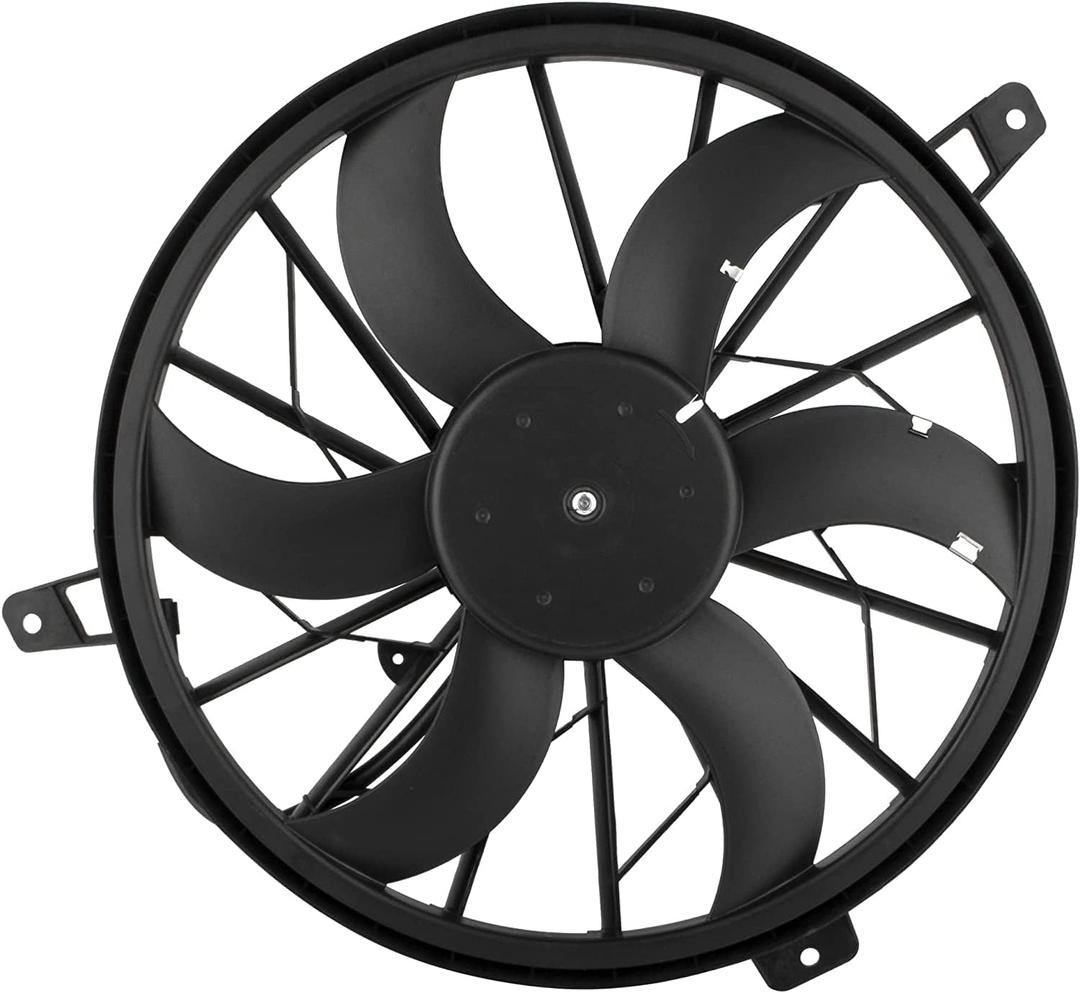 620-010 Radiator Cooling Fan Assembly Fit for Jeep Grand Cherokee 1999 2000 2001 2002 2003 4.0L 4.7L, for Jeep Liberty 2002-2003 3.7L Replace# 52079528 52079528AB 52079528AC 620-010 Radiator Cooling Fan Assembly Fit for Jeep Grand Cherokee 1999 2000 2001 2002 2003 4.0L 4.7L, for Jeep Liberty 2002-2003 3.7L Replace# 52079528 52079528AB 52079528AC