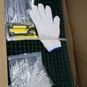 Tree Trunk Protector, 36 Pack 22.2 Inches Metal Tree Guards Trunk Protector with Glove & Metal Stakes & Zip Ties, Mesh Tree Bark Protector, Plant Protectors from Deer Animals Lawn Mowers Trimmers