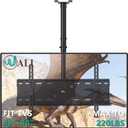 WALI Ceiling TV Mount for 42-90 inch, Hanging Adjustable TV Ceiling Mount Bracket Fits Most LED, LCD, OLED 4K TVs, Holds up to 220lbs, Max Mounting Holes 800x400mm (CM4290), Black