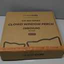 CHEERPALS Cat Window Perch for Indoor Cats Hammock for Window with Reversible Cushion, Foldable Cat Window Bed for Large Cats and Kittens(Grey,Medium)