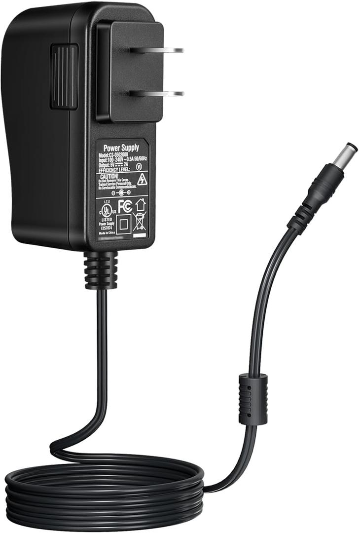 Power Adapter Supply for Yealink Voip Phone for T54w T54S T52S T56A T57W T58A T58V T46U T46S T46G T48U T48G T48S T29G MP56 MP58, 5V 2A PS5V2000US